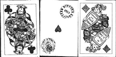 Patience playing cards