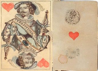 Patience playing cards